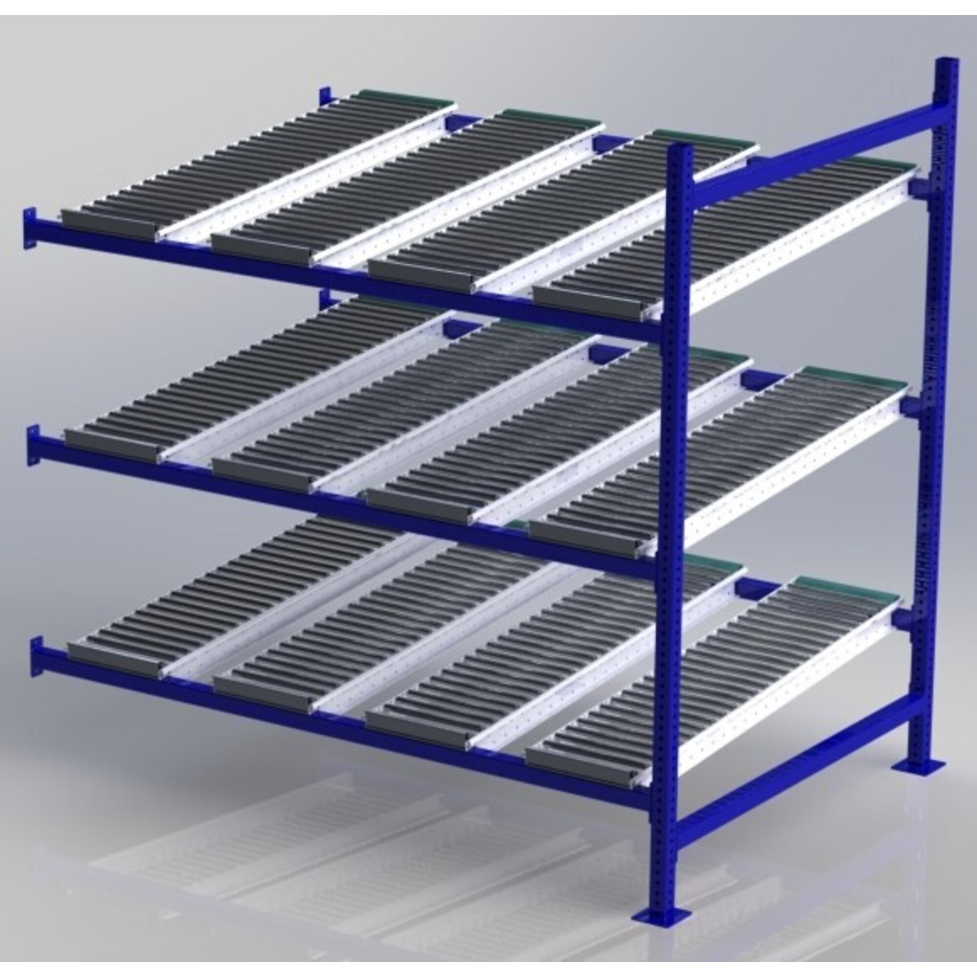 Unex, Gravity Flow Rack Adder, Overall Height 72 in, Width 72 in, Depth 48 in, Model# CF99SR72483-A